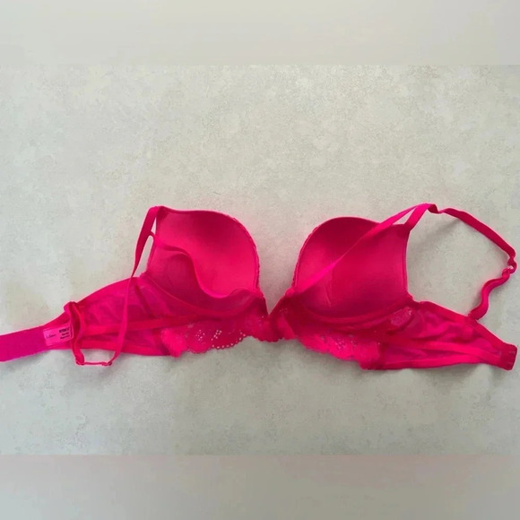 La SENZA/ Beyond Sexy/ Classic  plunge/ Neon pink/ Size 34B - Picture 8 of 10